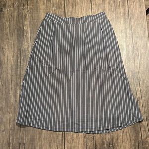 Mikarose M Grey Striped Skirt